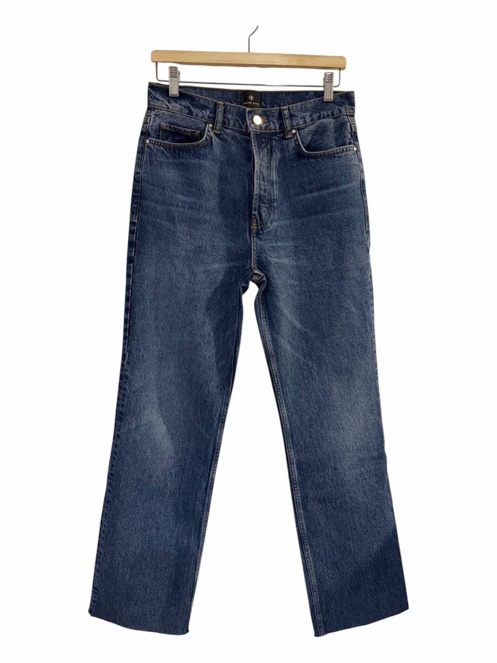 Anine Bing Olsen Straight Jeans Raw Hem- #138